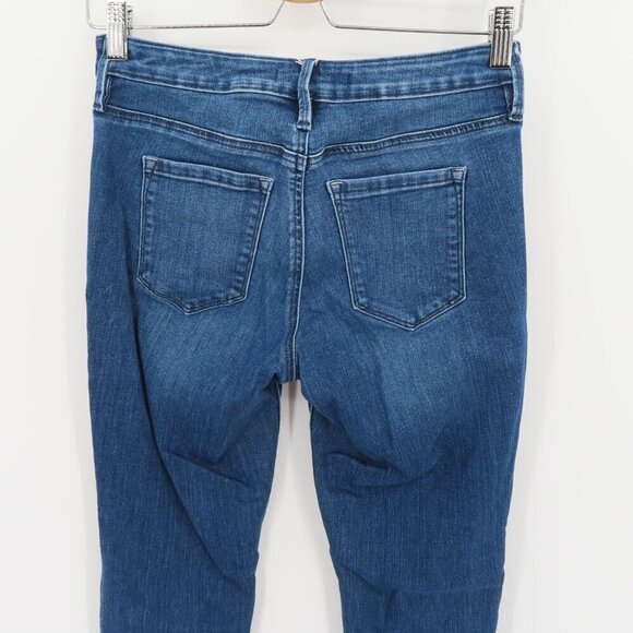 Athleta Sculptek Women 2 Skinny Slim Stretch Medium Wash Blue Jeans Cotton Blend - Picture 6 of 12
